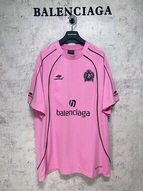 Balenciaga Short-Sleeve Soccer Jersey